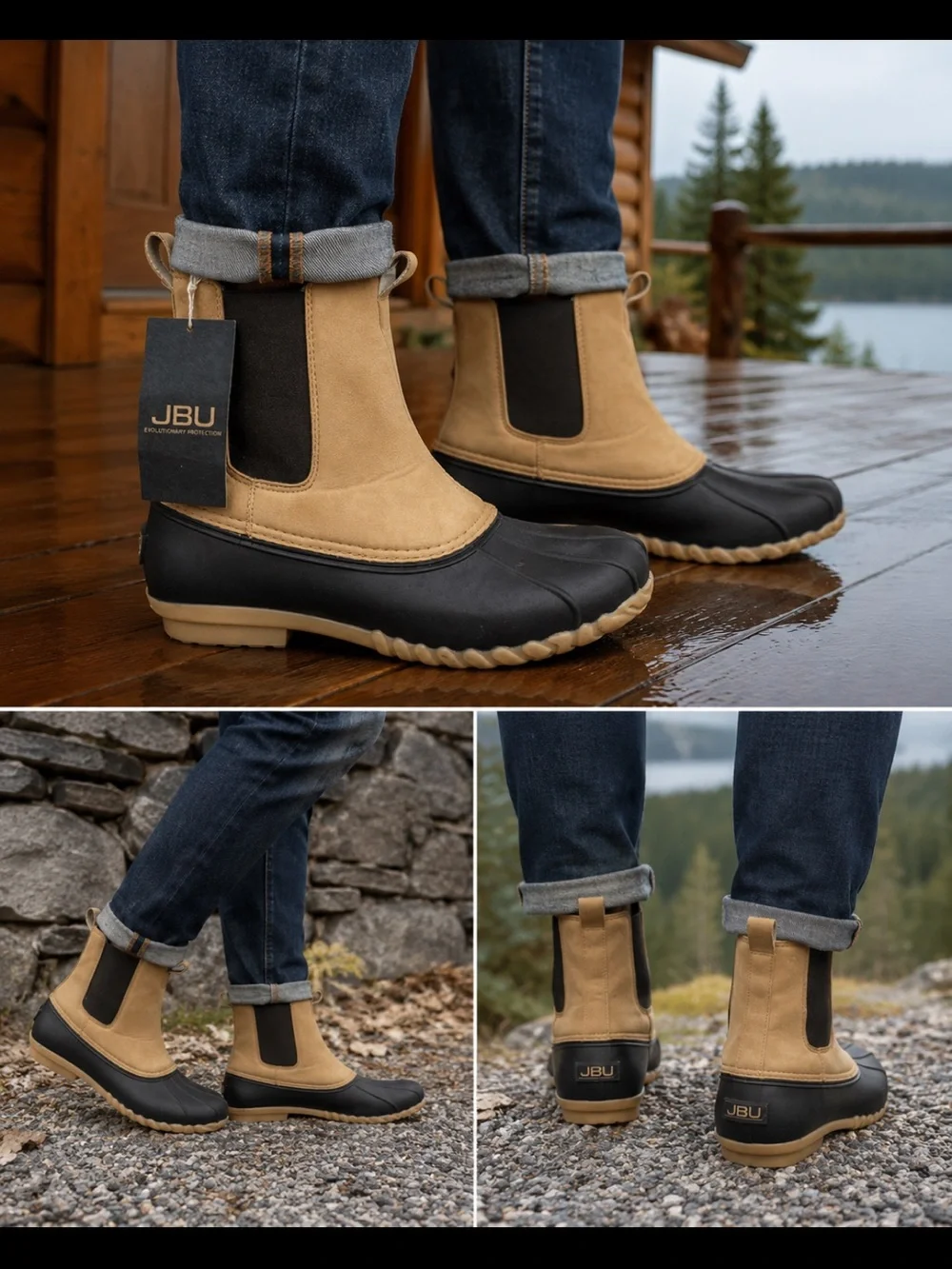 JBU WATERPROOF BOOTS SZ 11